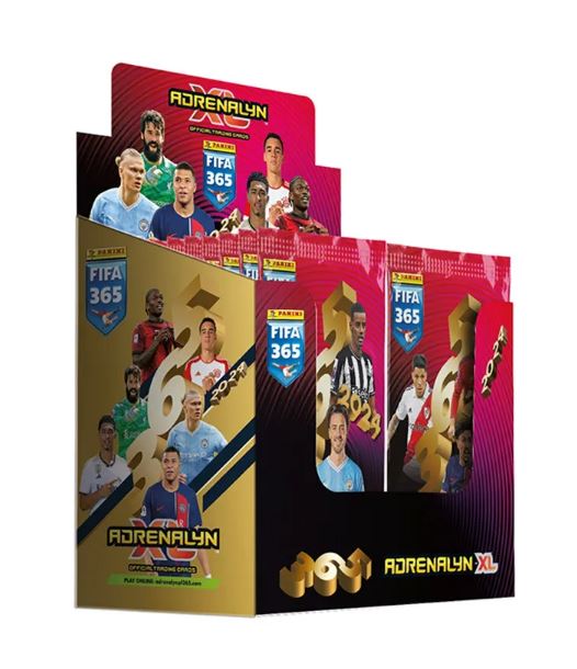Panini FIFA 365 Adrenalyn XL 2024 Kollektion Box mit 50 Packs